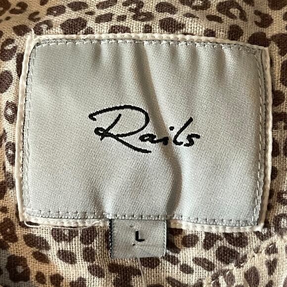 Rails Dress Angelina Leopard print minidress Large L - Picture 8 of 11